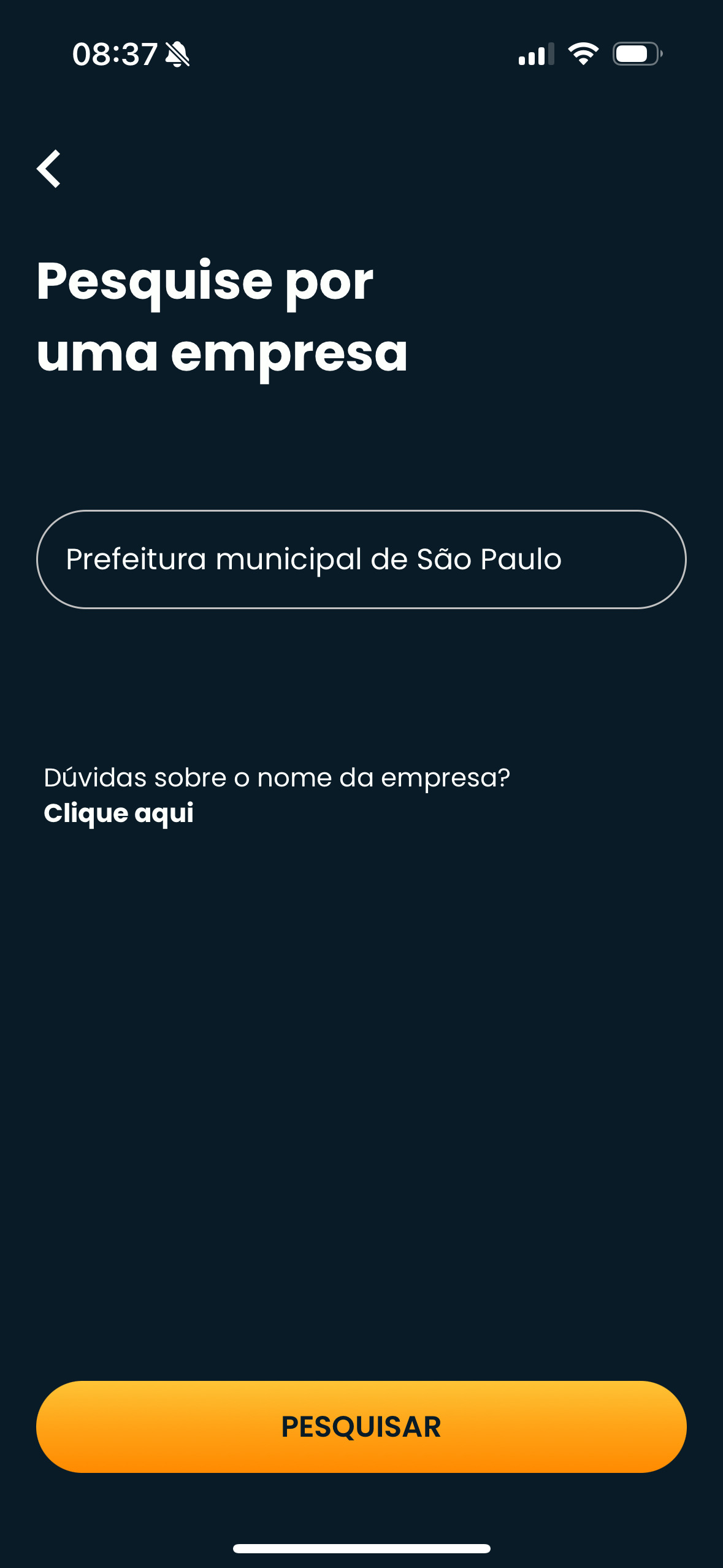 Termo da pesquisa